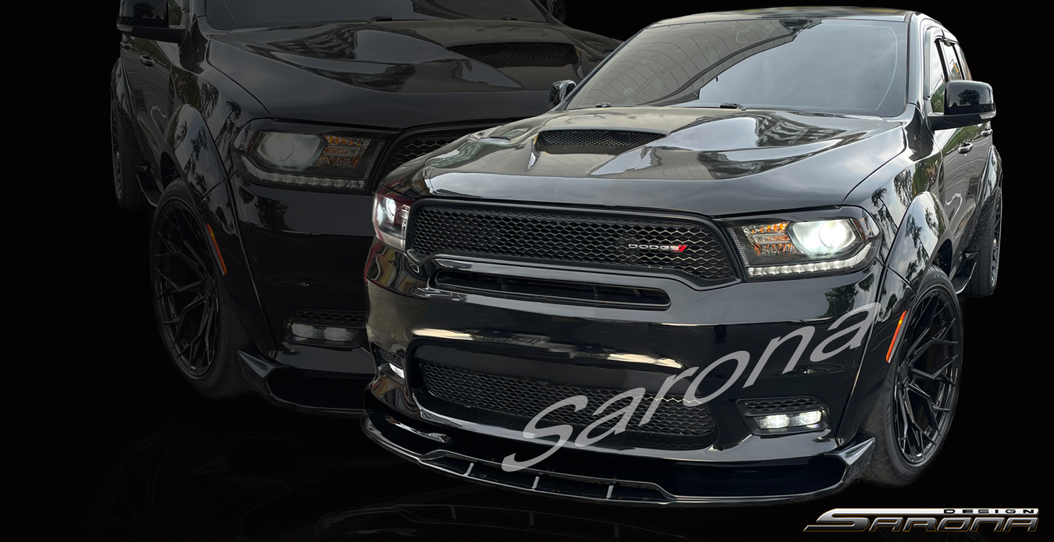 Custom Dodge Durango  SUV/SAV/Crossover Front Lip/Splitter (2017 - 2020) - $790.00 (Part #DG-066-FA)